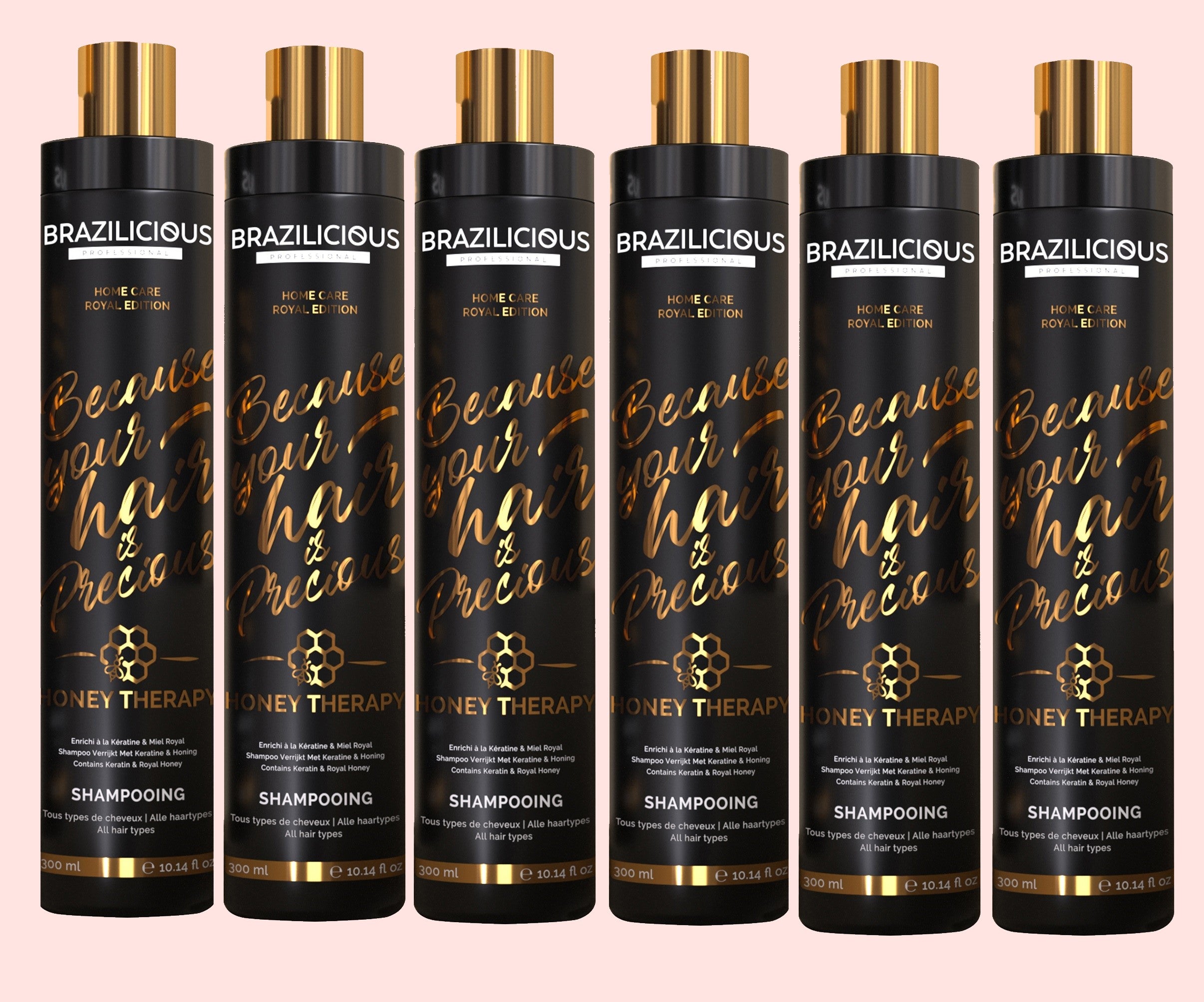 6 Shampoos von Brazilious Professional für eine Tiefenreinigung der Haare