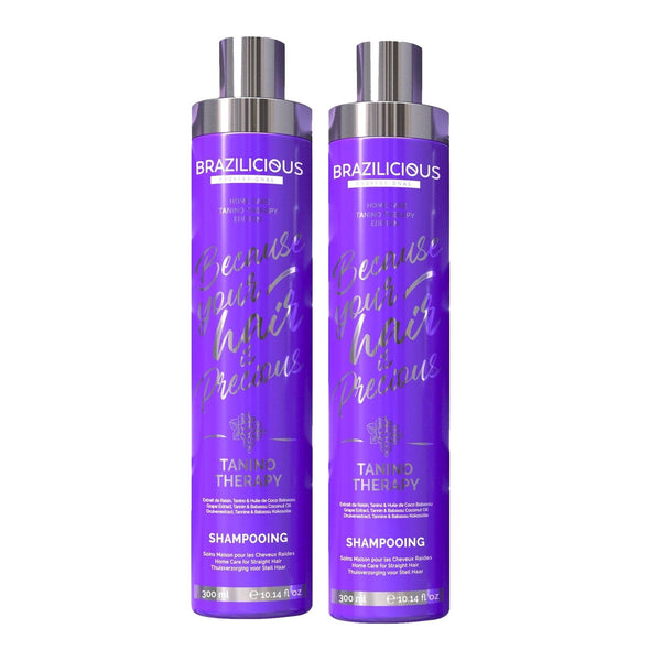 Weil eins nicht genug ist. 2 Shampoos für die perfekte Haarpflege nicht nur nach einer Keratin Behandlung. Natürliche Inhaltsstoffe: Tanino-Shampoo von Brazilicious Professional verwenden wir natürliche Extrakte, was für Menschen mit empfindlicher Kopfhaut oder Allergien vorteilhaft sein kann.