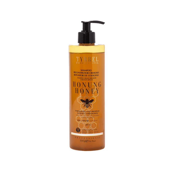 Regenerierendes Shampoo mit Kollagen – Schritt Nr. 1 Honey Shampoo 500 g von Tyrrel