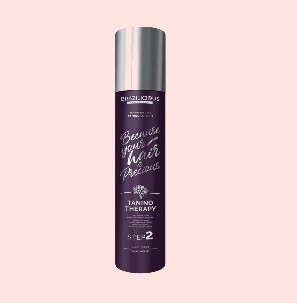 Tanino Therapy für eine professionelle Keratin Behandlung. Geeignet für dickes Haar. Nur das Tanino für die Glättung ohne das Tiefenreinigungsshampoo